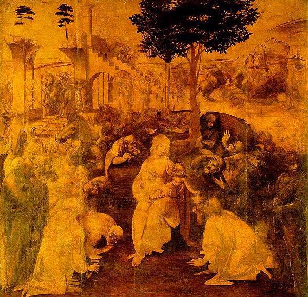 LEONARDO da Vinci The Adoration of the Magi